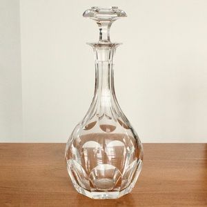 Vintage Baccarat Malmaison Crystal Decanter with Stopper for Wine & Spirits